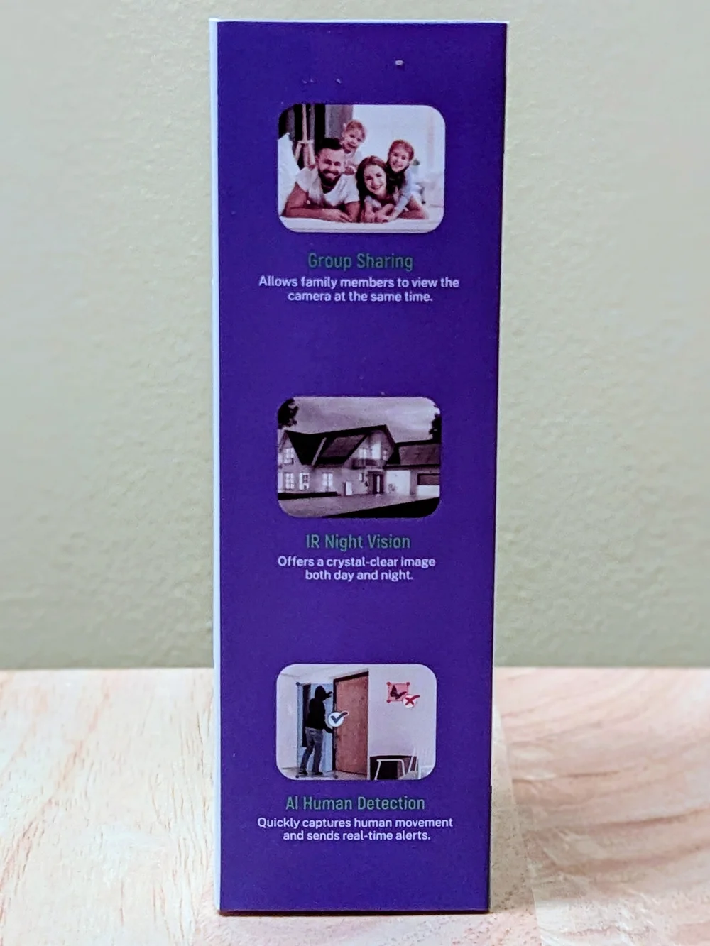 Wireless Video Doorbell Camera Smart HD Night Vision AI Human Detection Linen